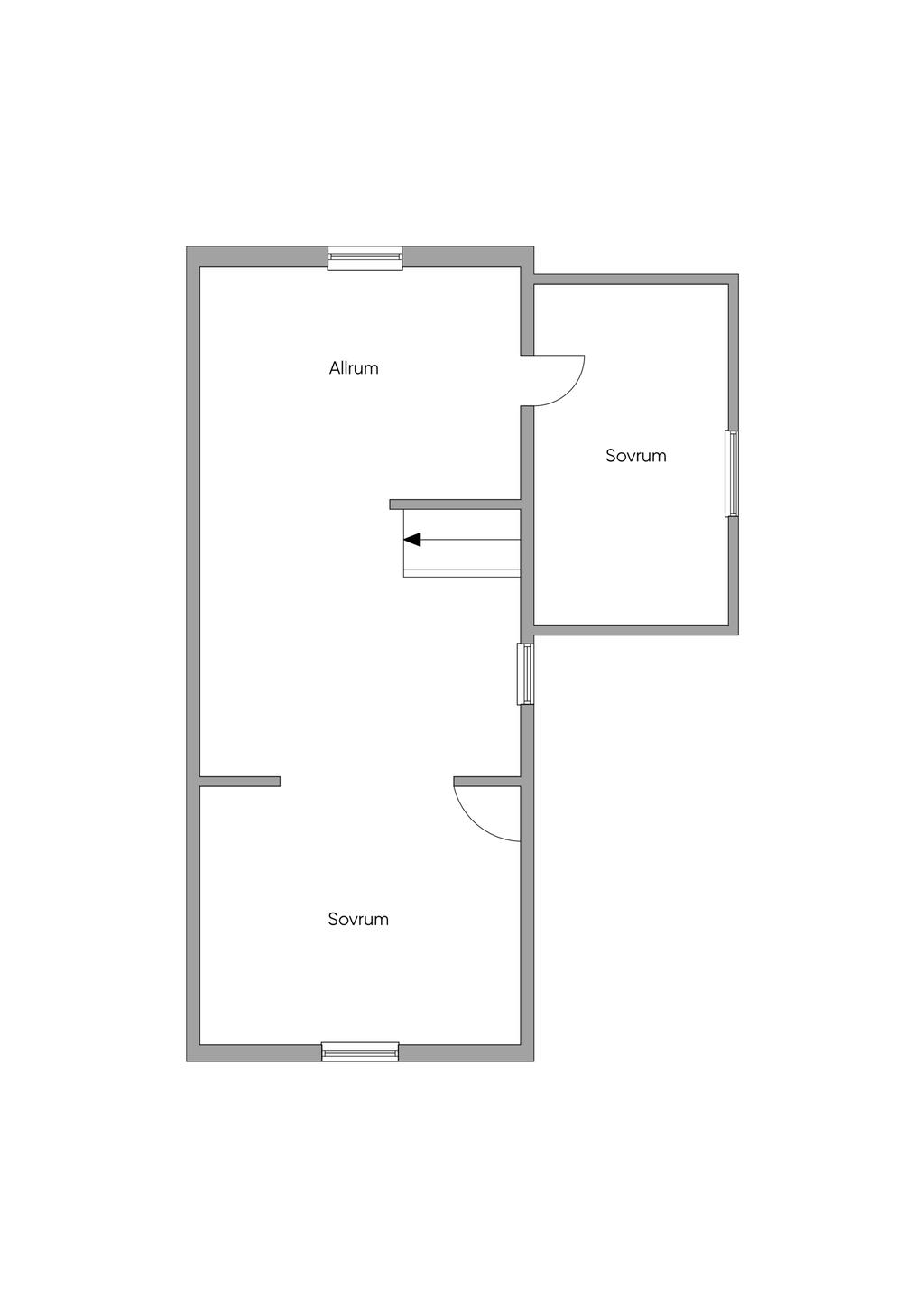 Planlösning Övre Plan