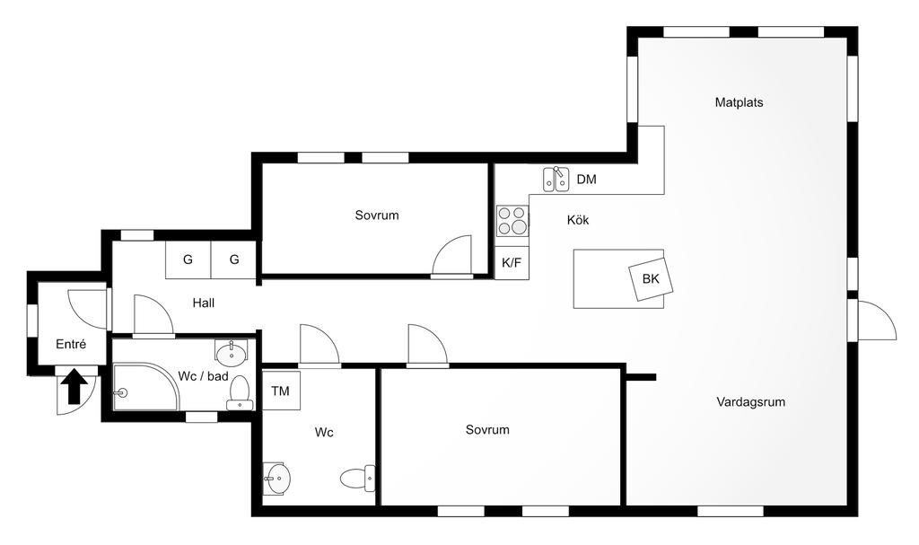 Välplanerad bostad!