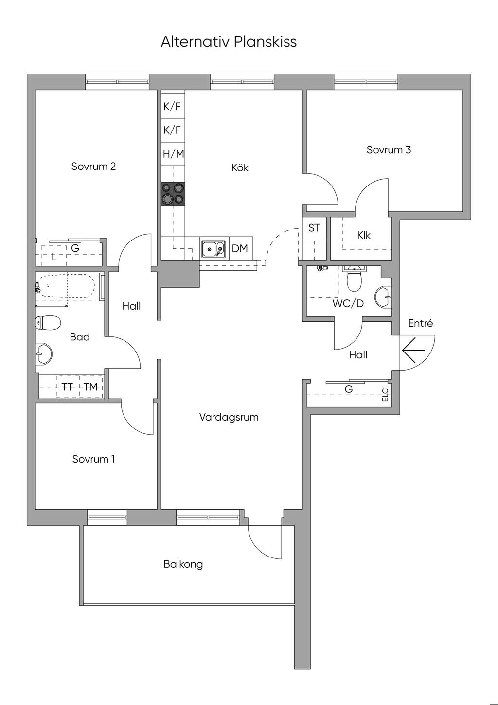 Alternativ Planskiss 2D