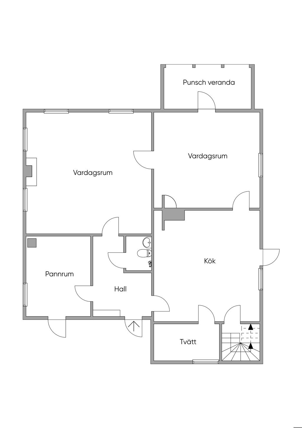 Planlösning entréplan
