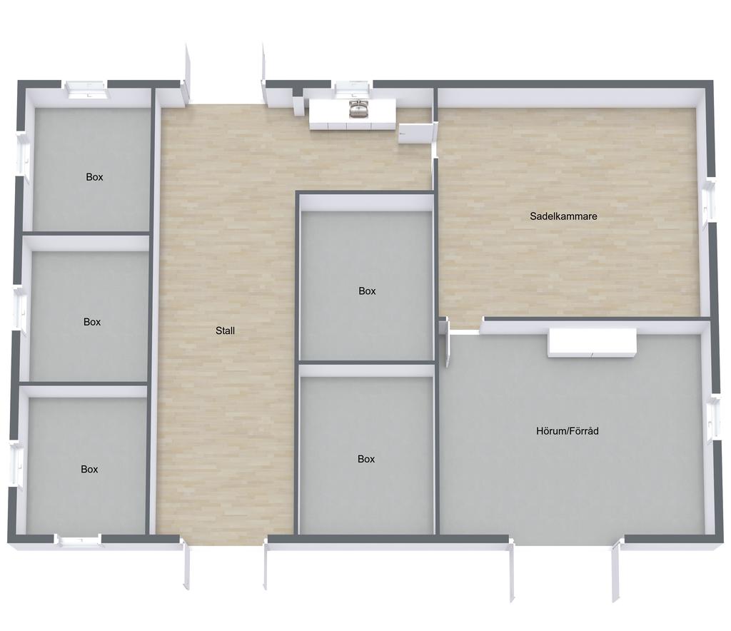 Planritning stall