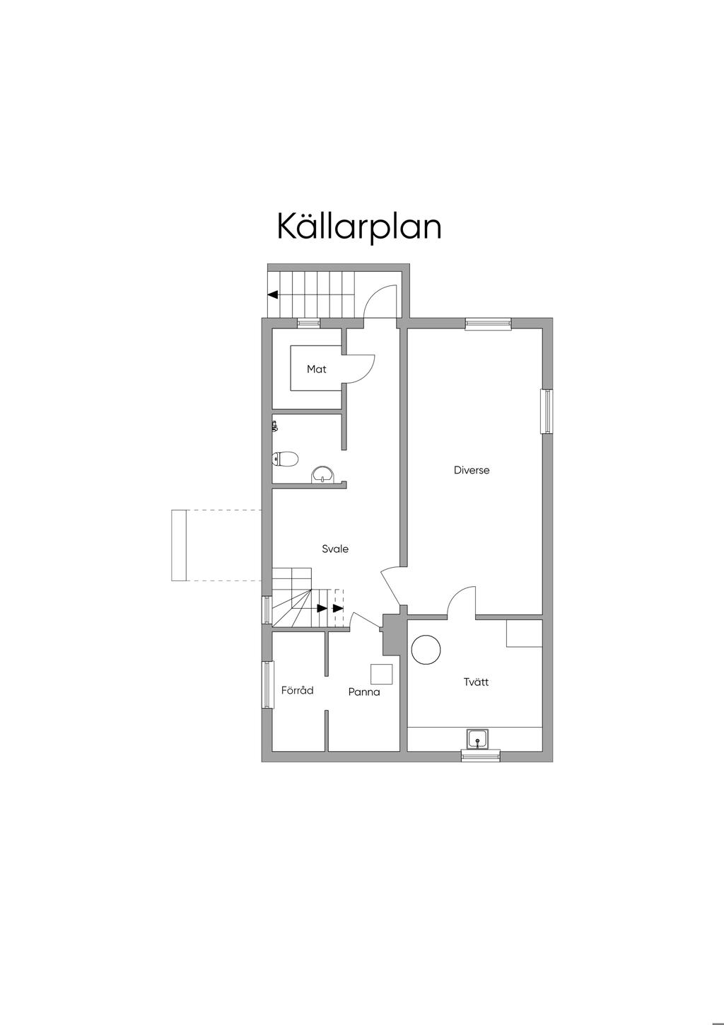 Planlösning källarplan