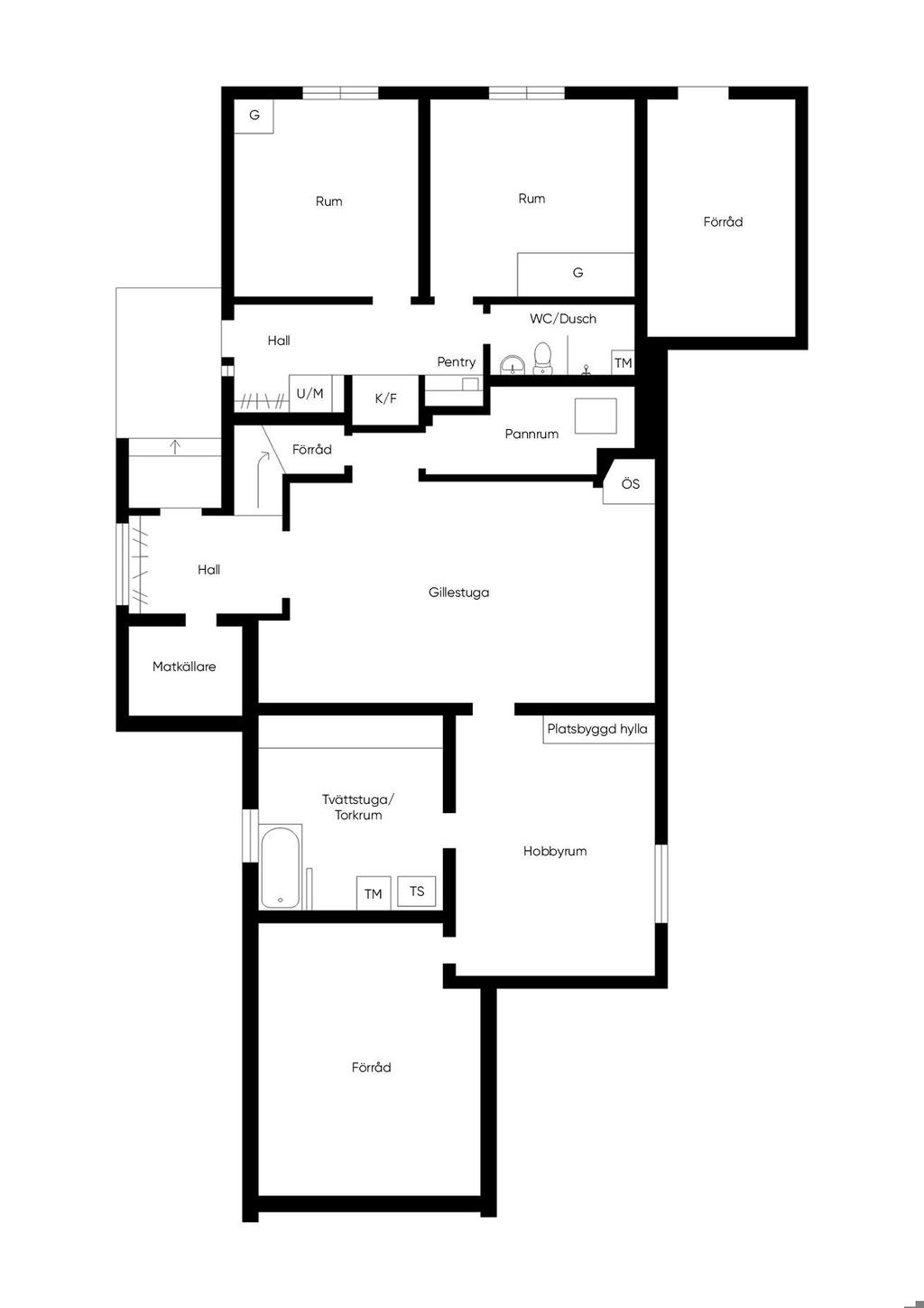 Souterrängplan / Källare