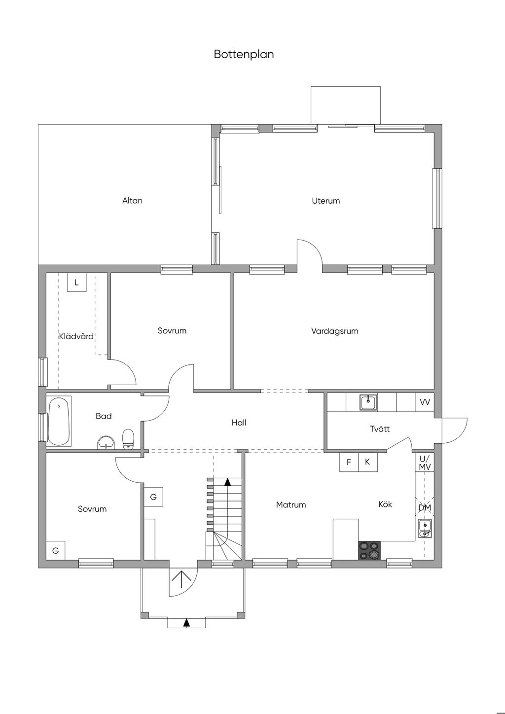 Planlösning Entréplan 2D