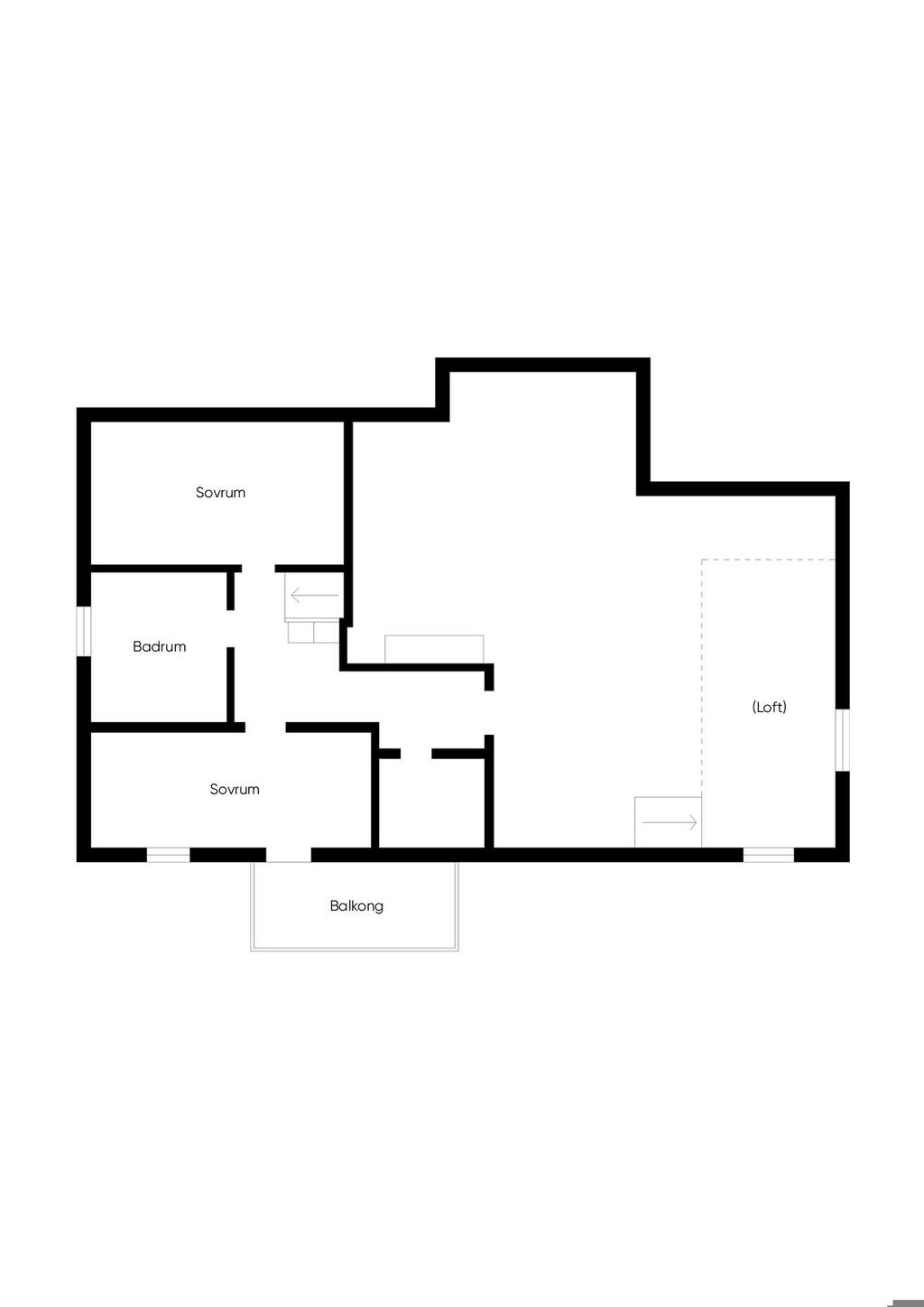 Planlösning övre plan