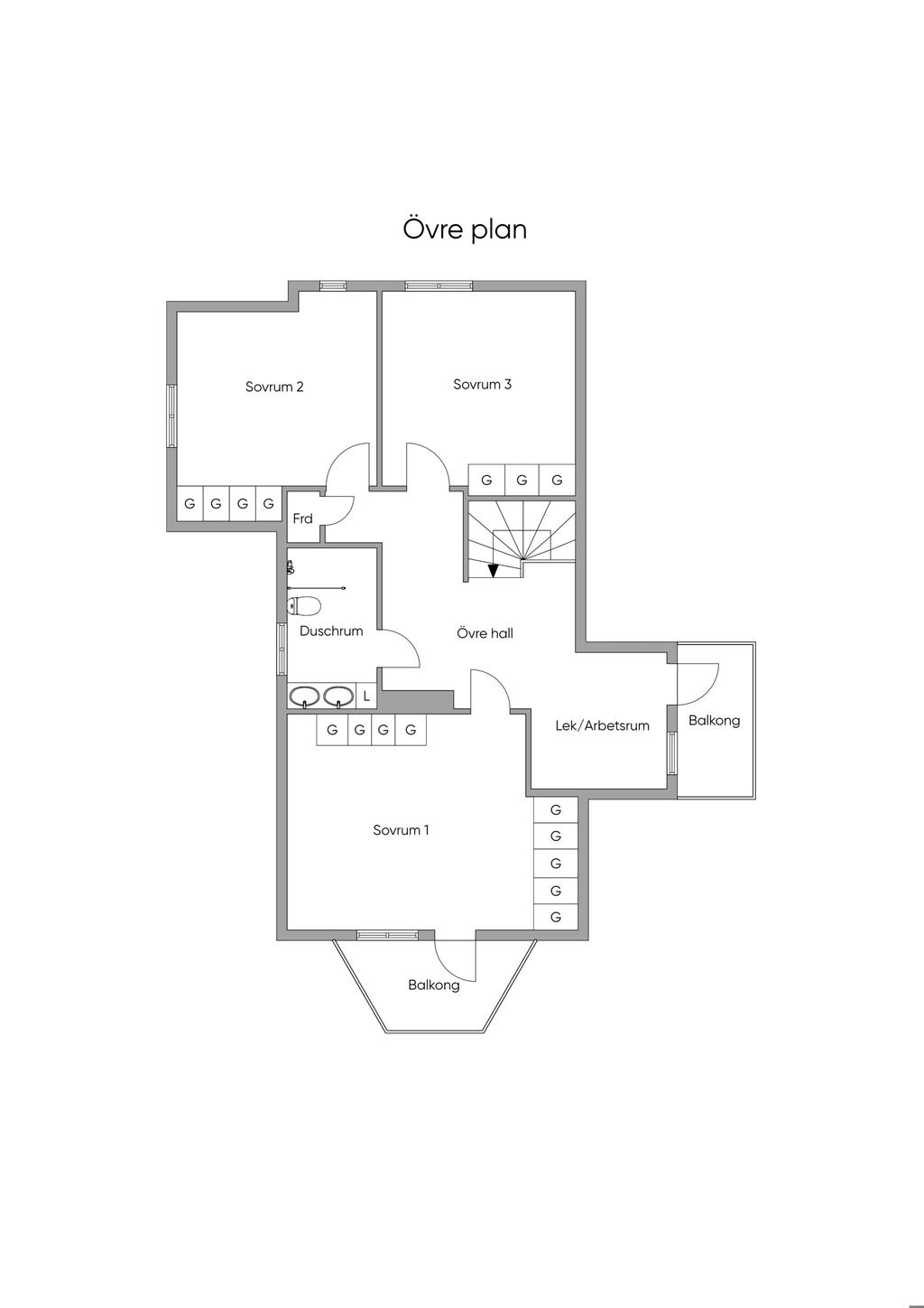 Övre plan, skiss