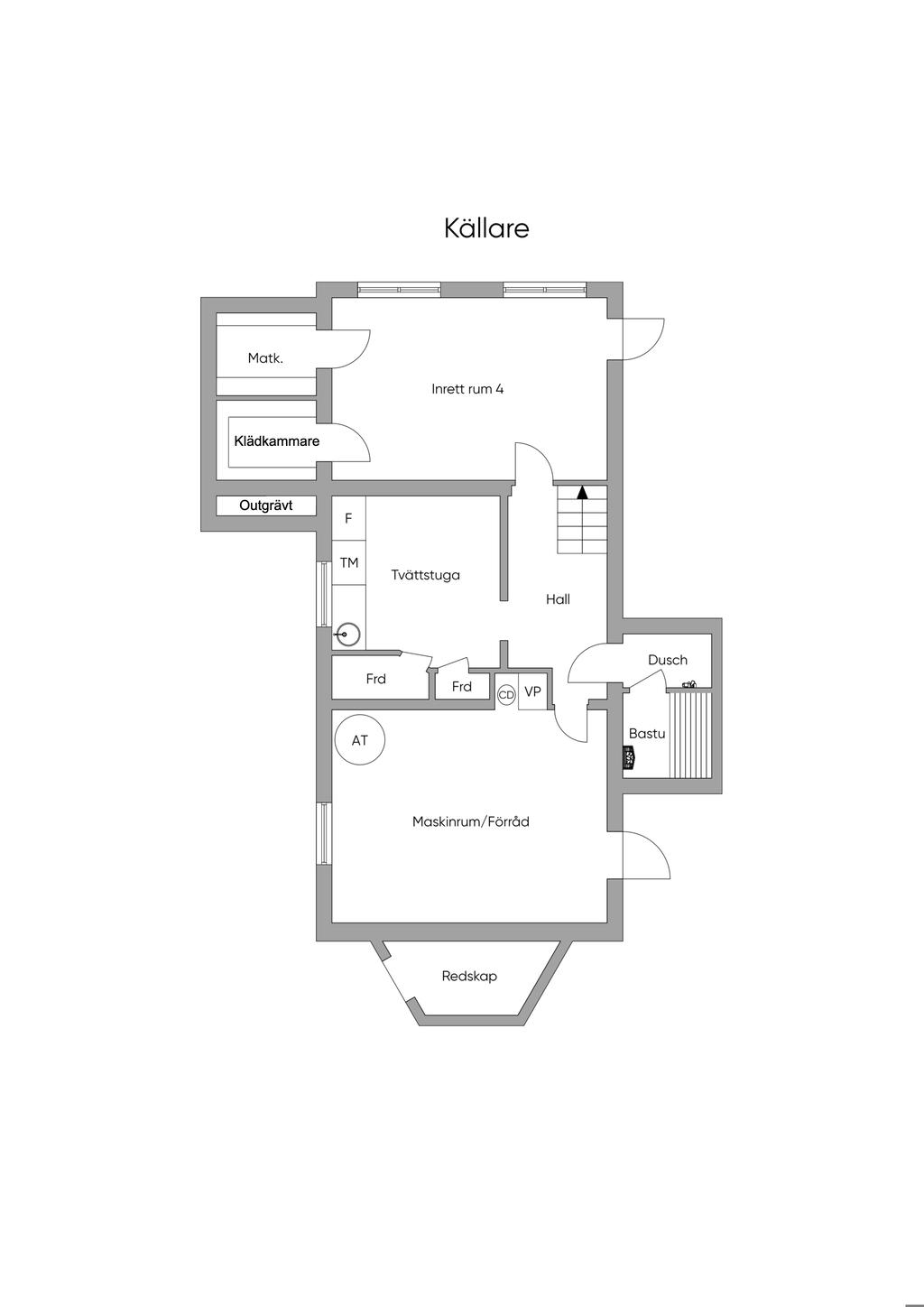 Källare, skiss