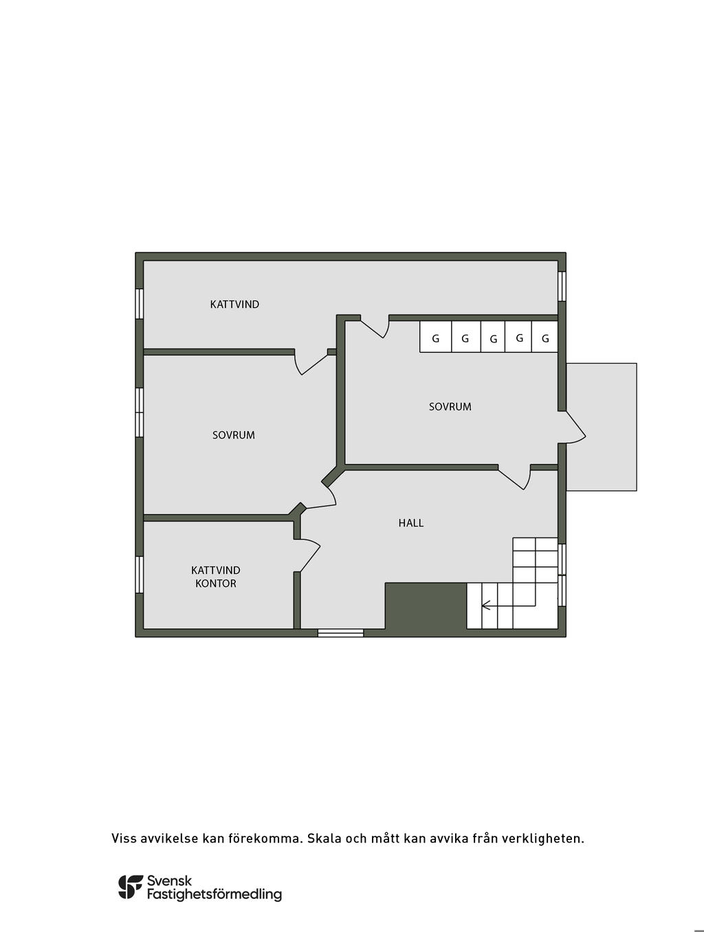 Planlösning övre plan
