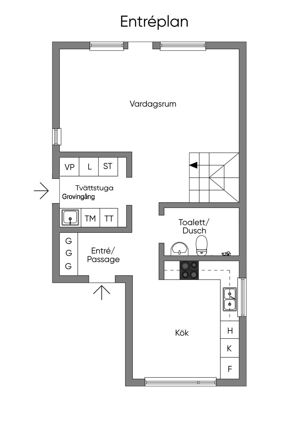 Planlösning Entréplan