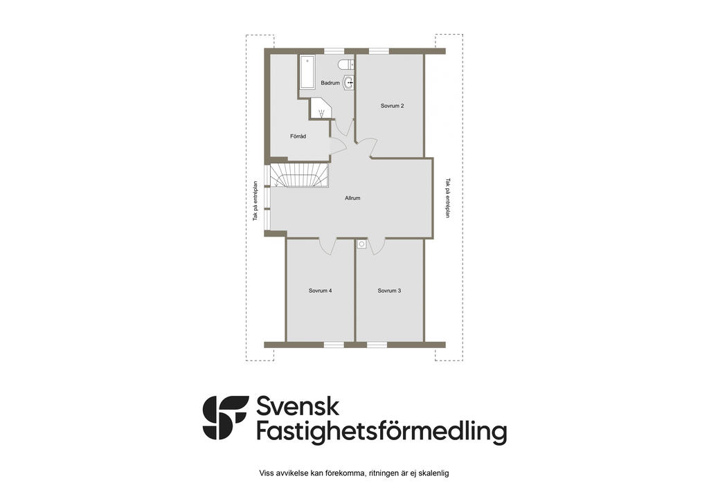Planritning övervåning 2D