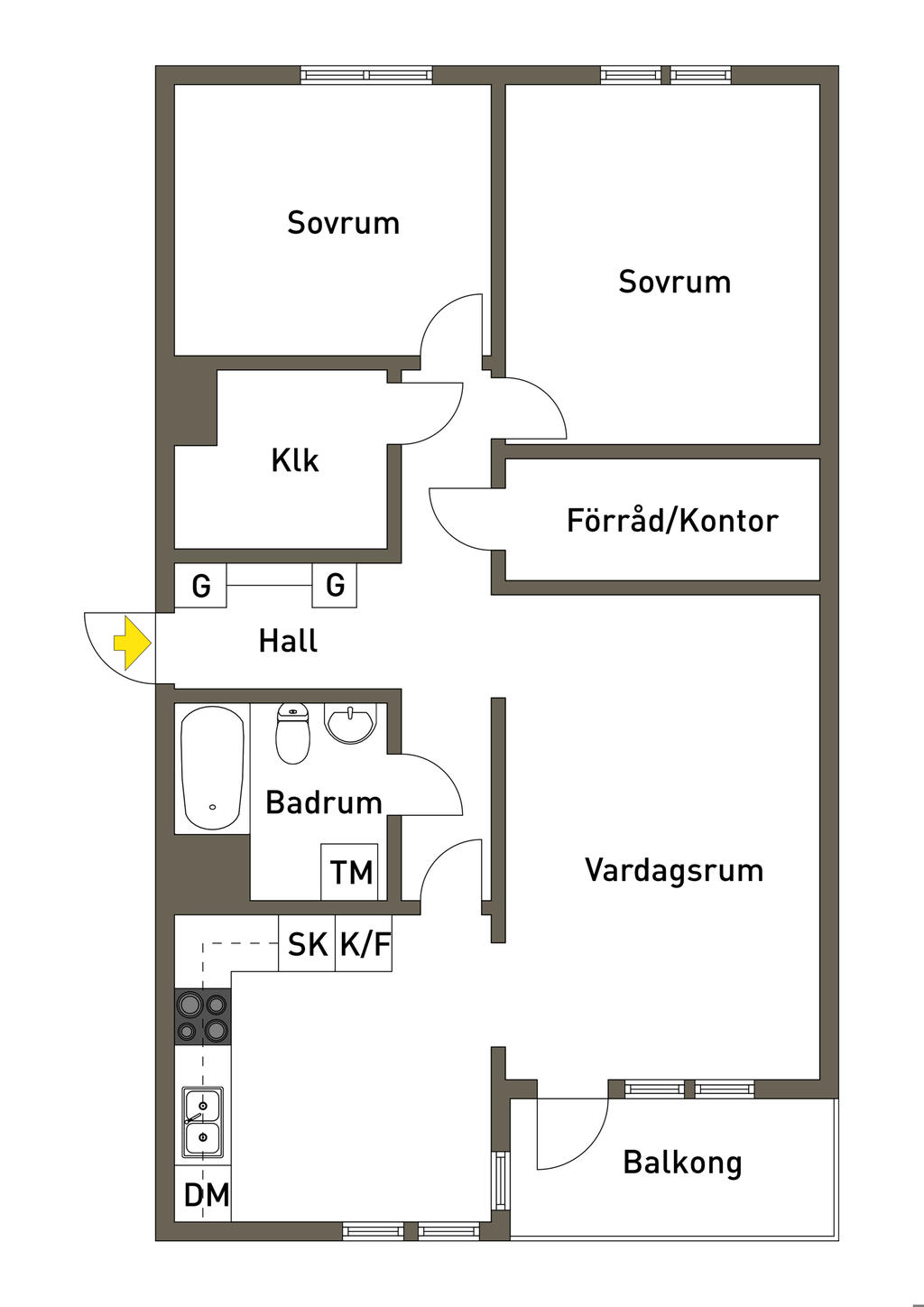 Nuvarande planlösning