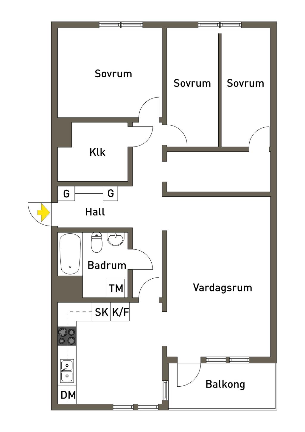 Alternativ planlösning