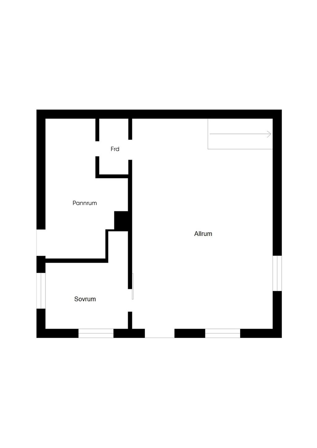 Planritning Souterrängplan