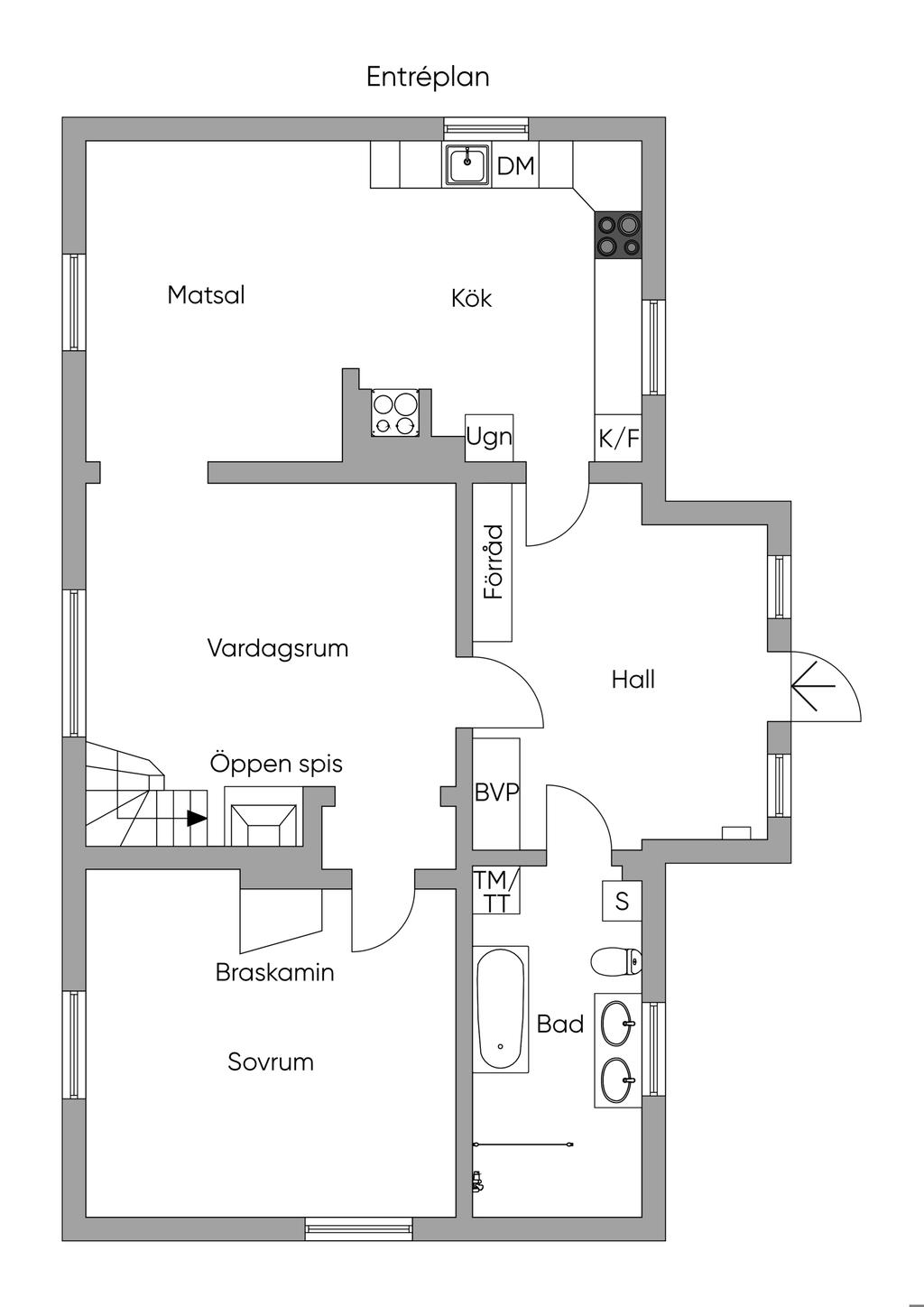 Planlösning Entréplan