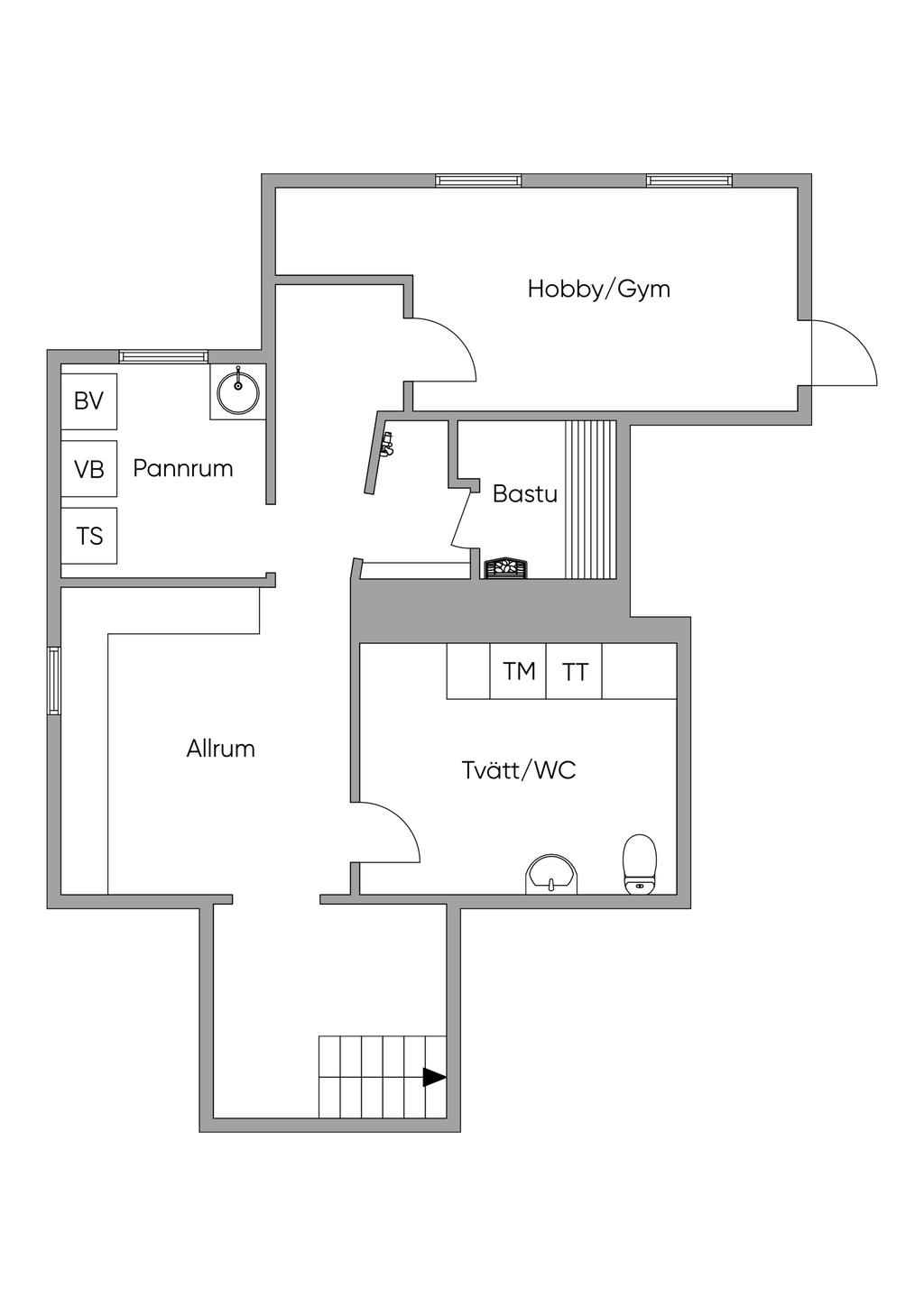 Planlösning Källare