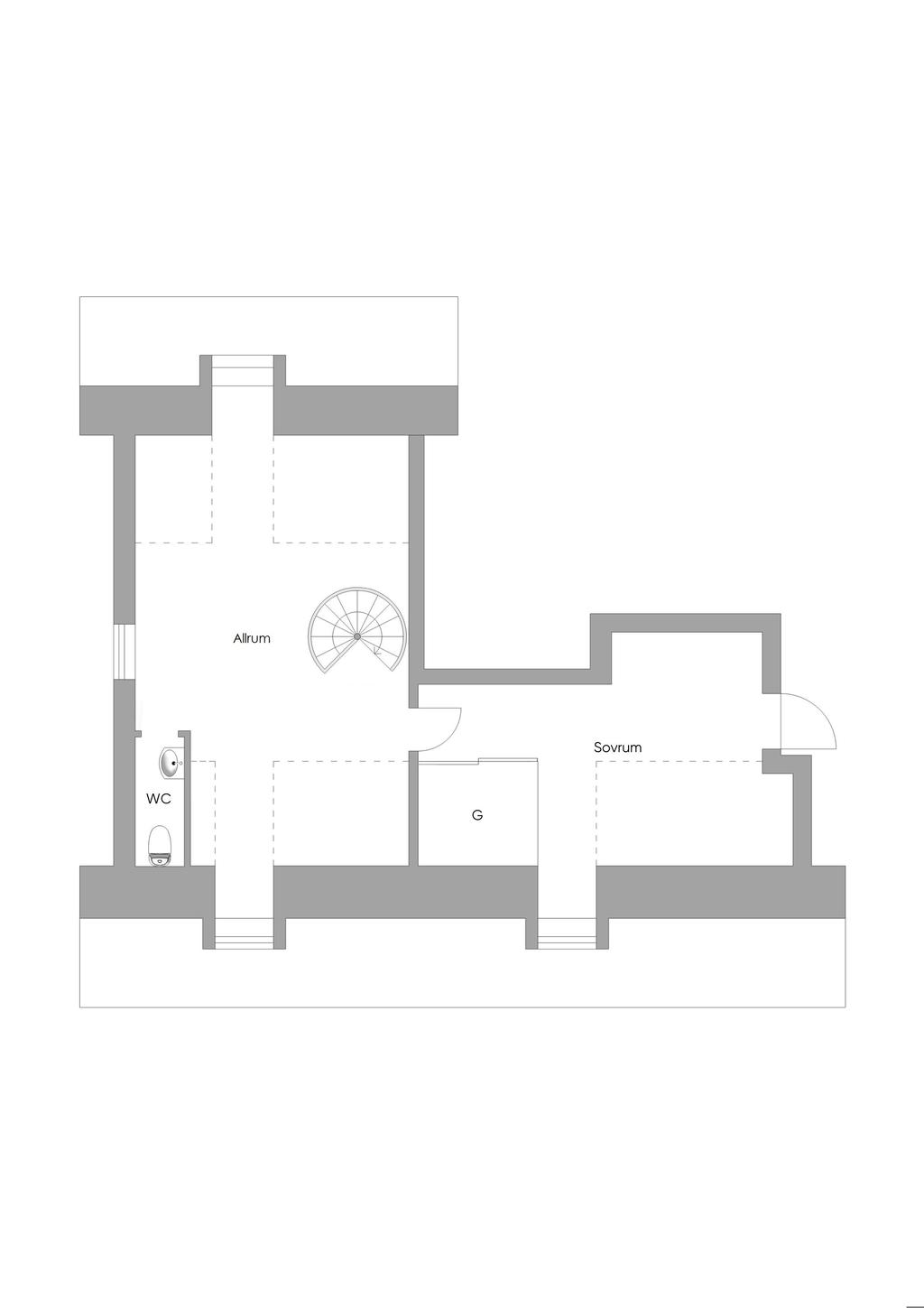 Planlösning övre plan
