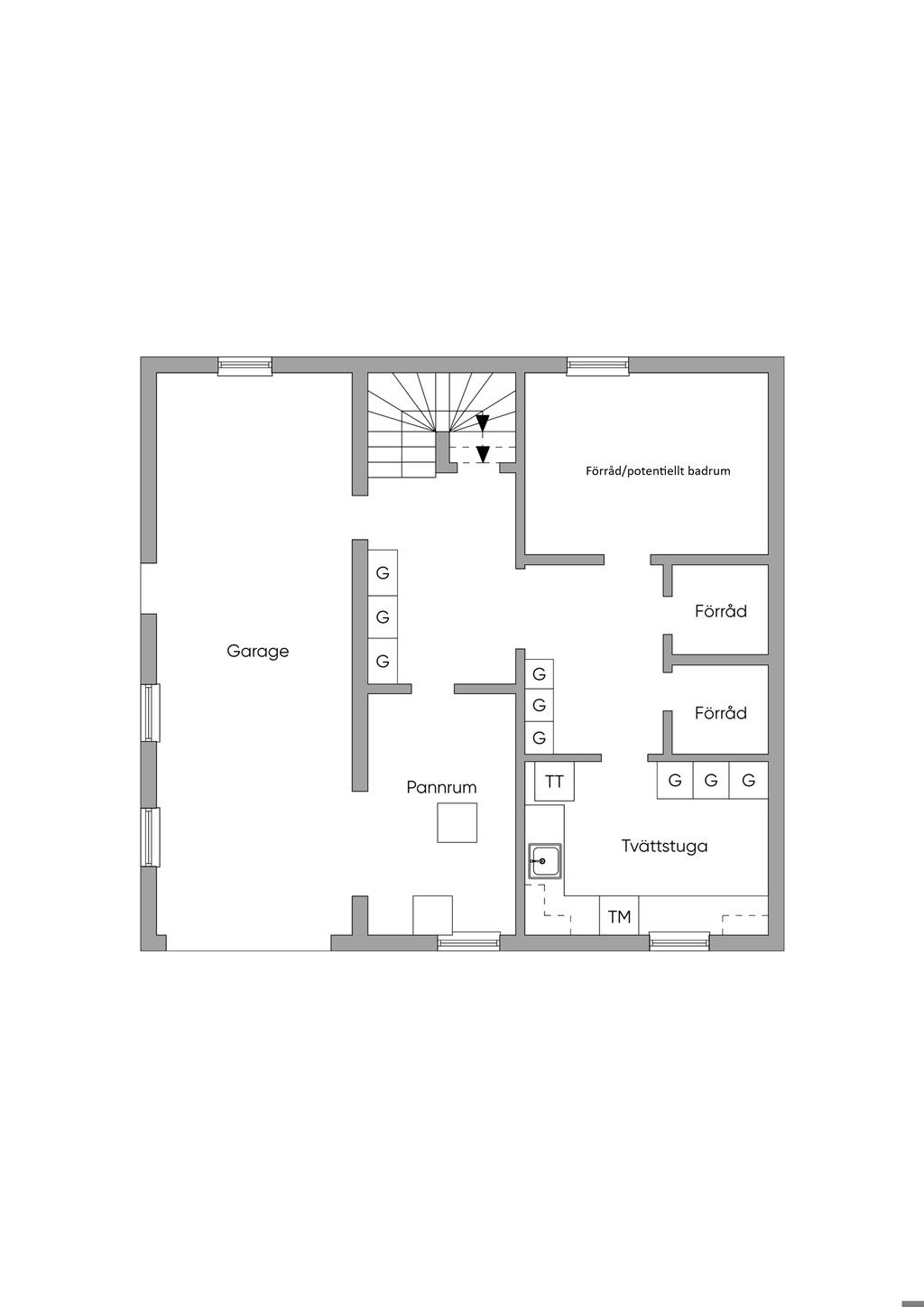 Planlösning källare