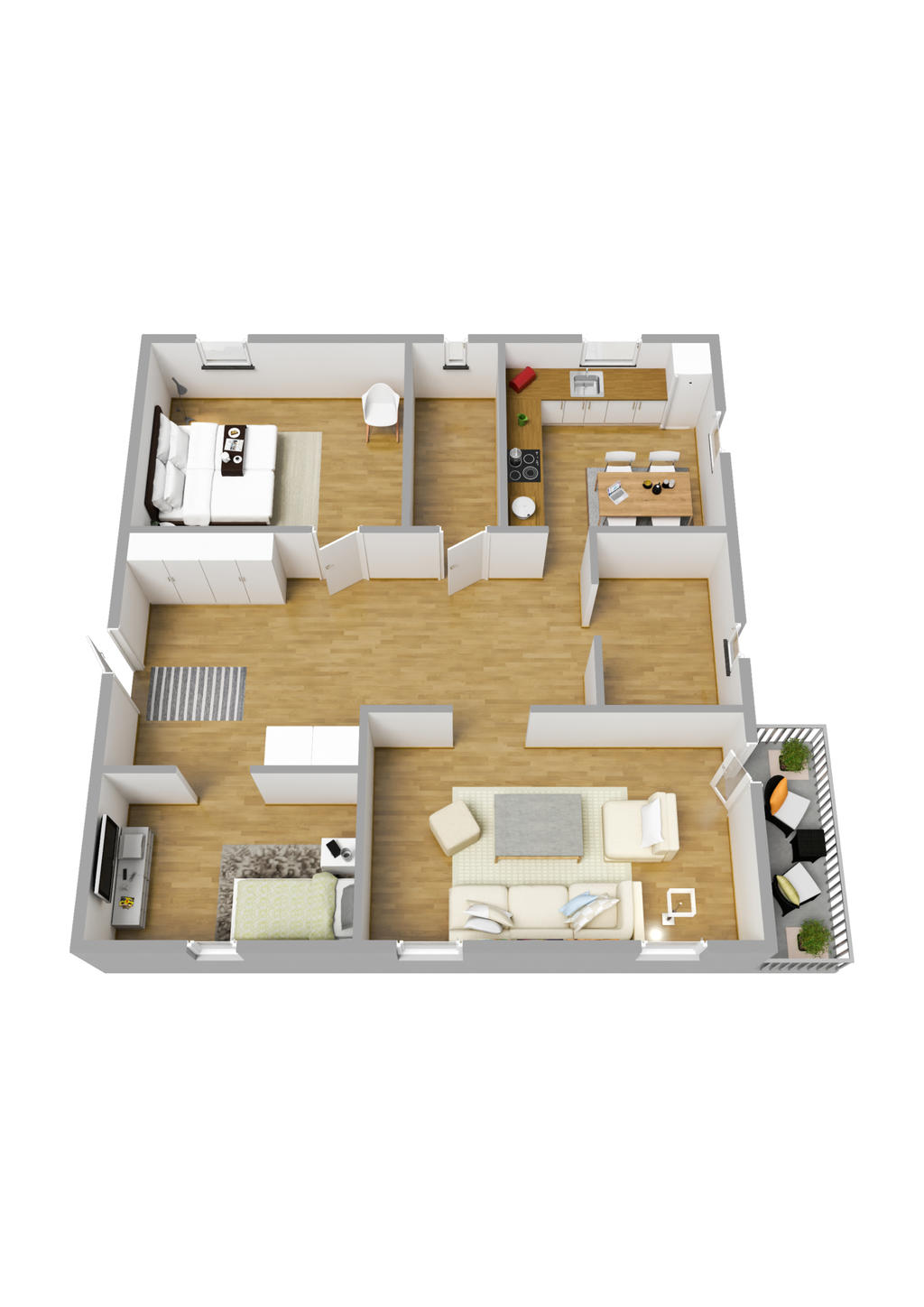 Planlösning 3D