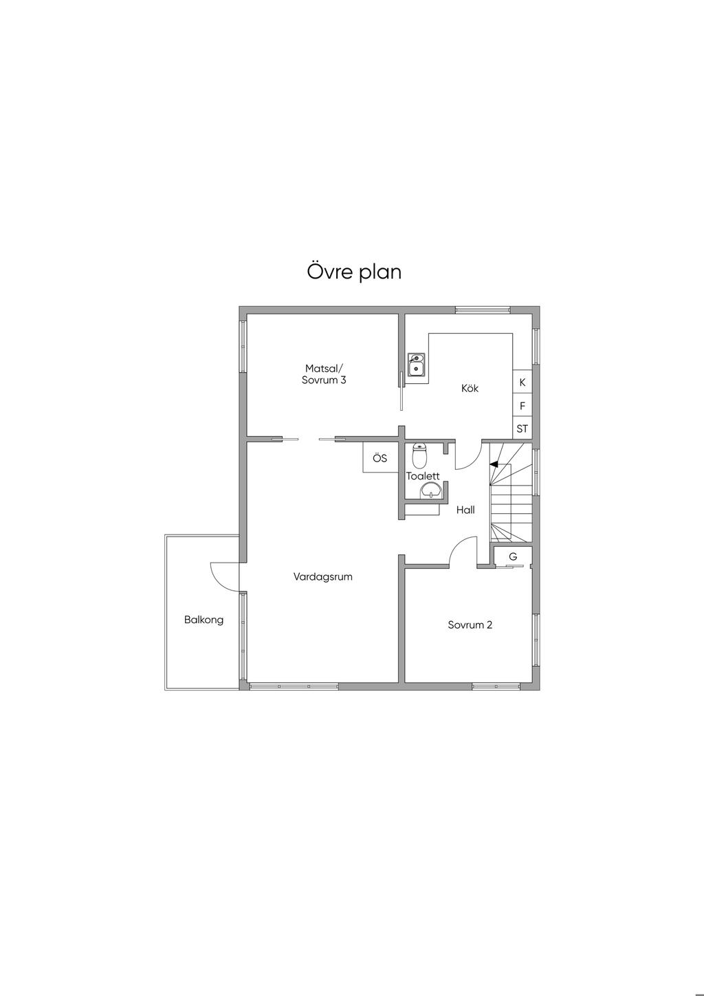 Övre plan, skiss