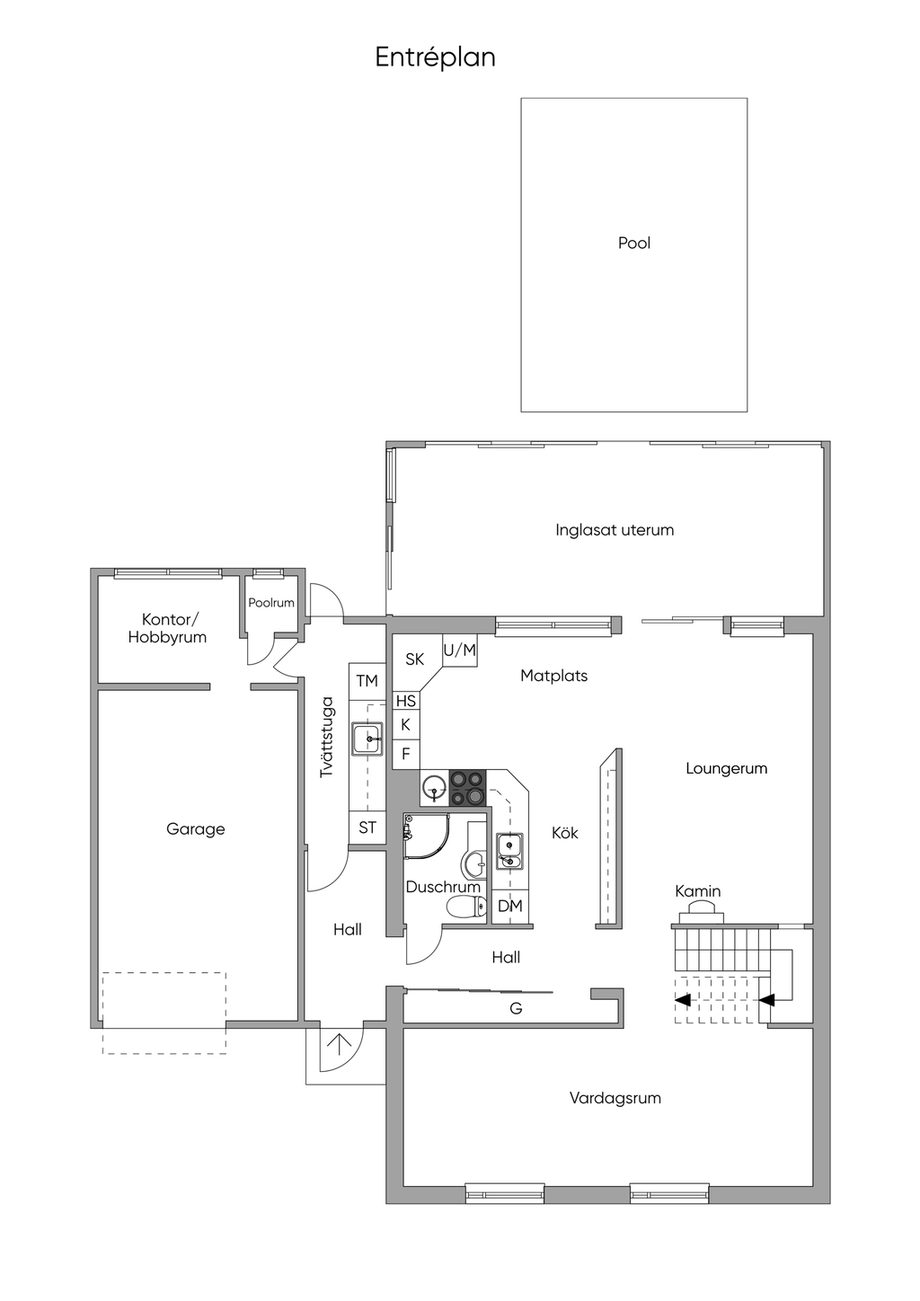 Planritning Entréplan