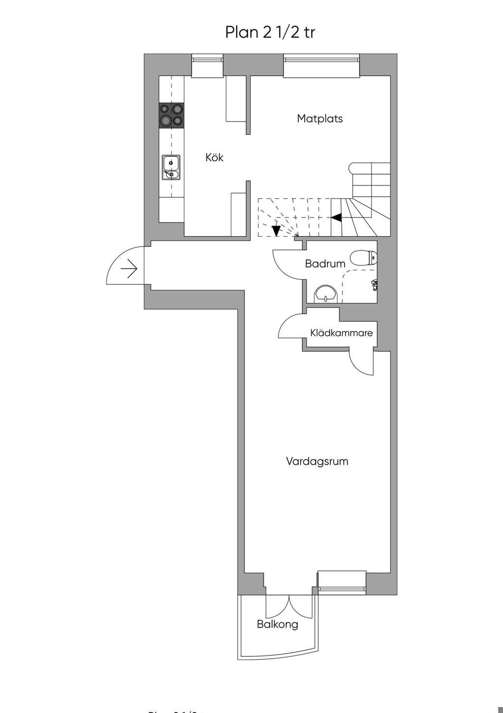Planlösning: Entréplan