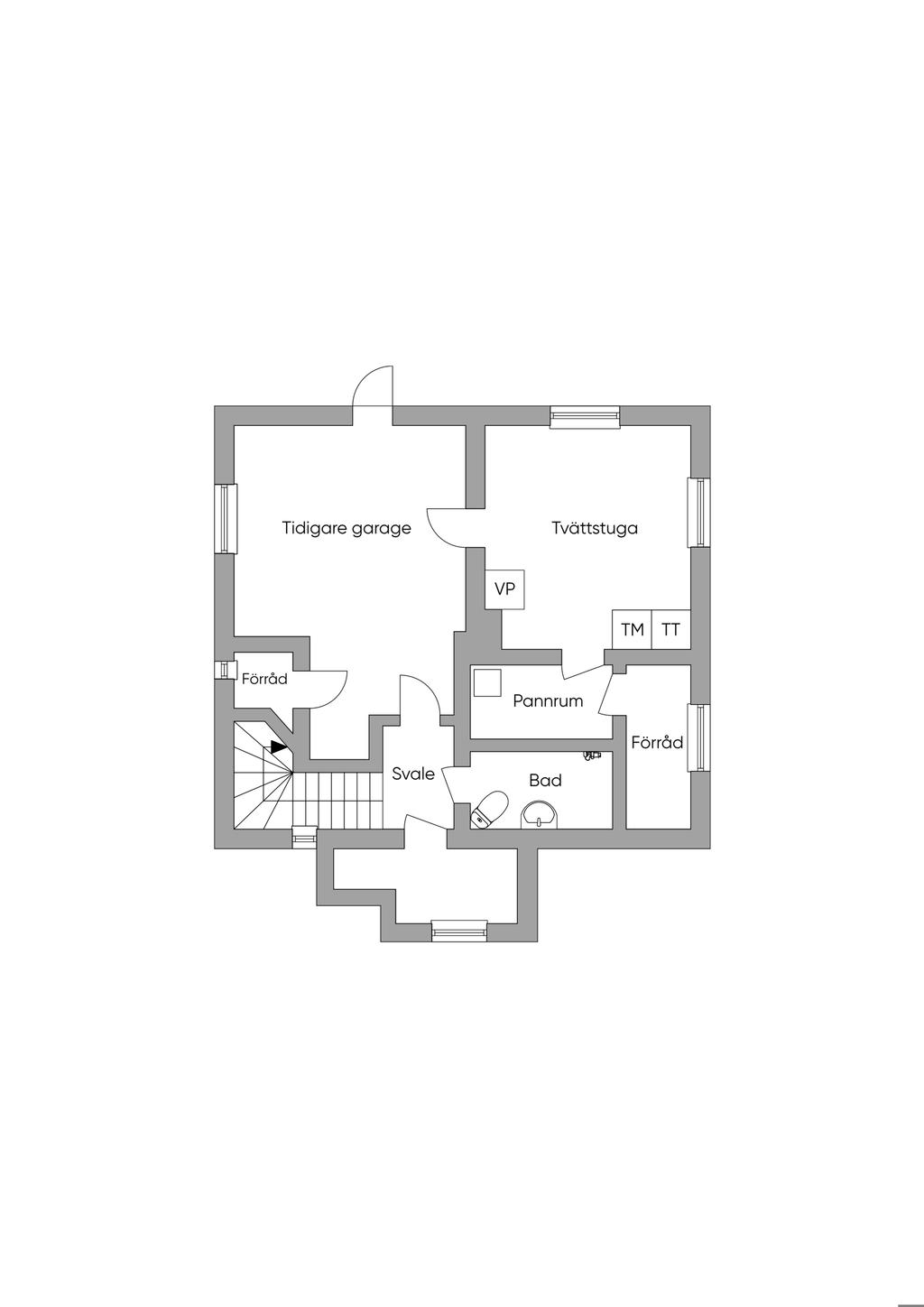 Planlösning källare