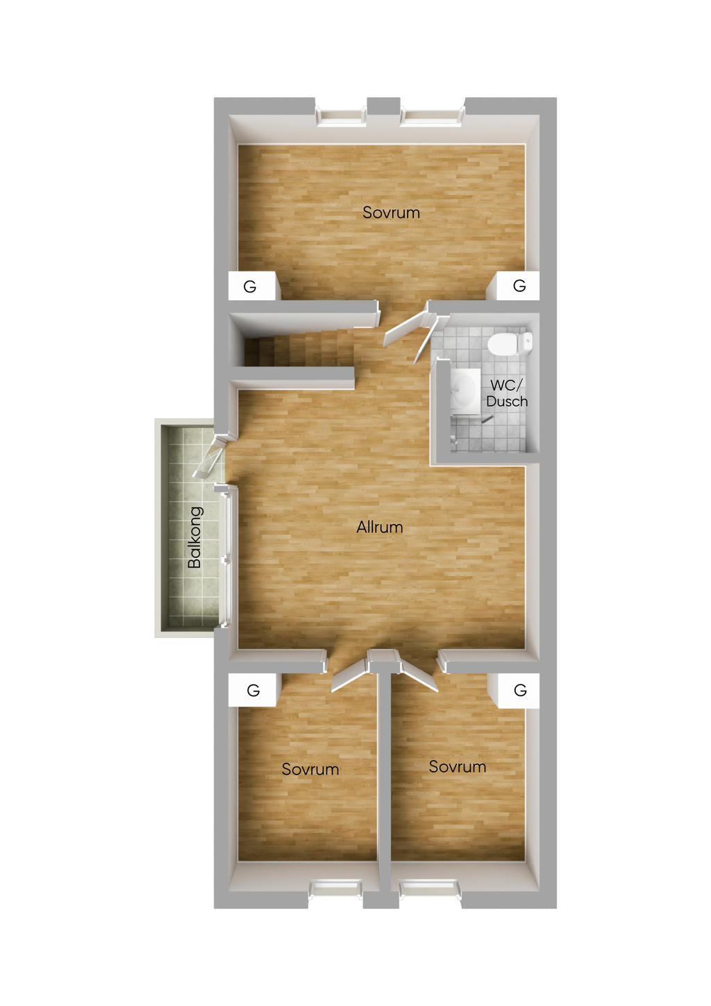 Övre plan 3d