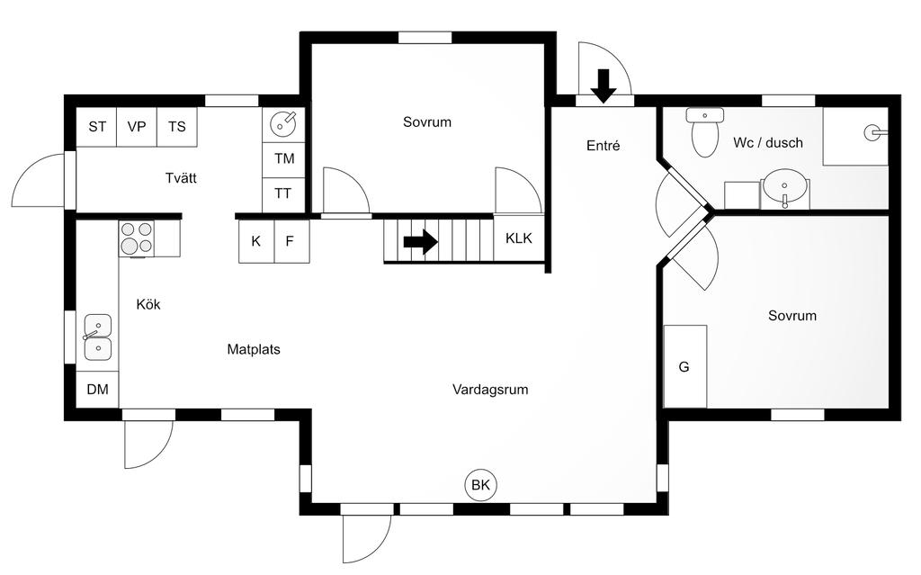 Planlösning entréplan