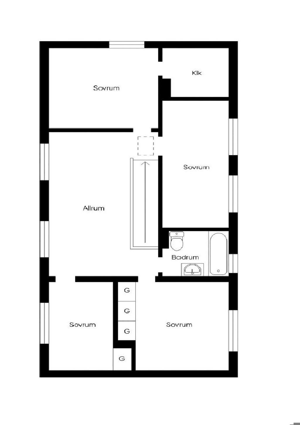 planlösning övre plan