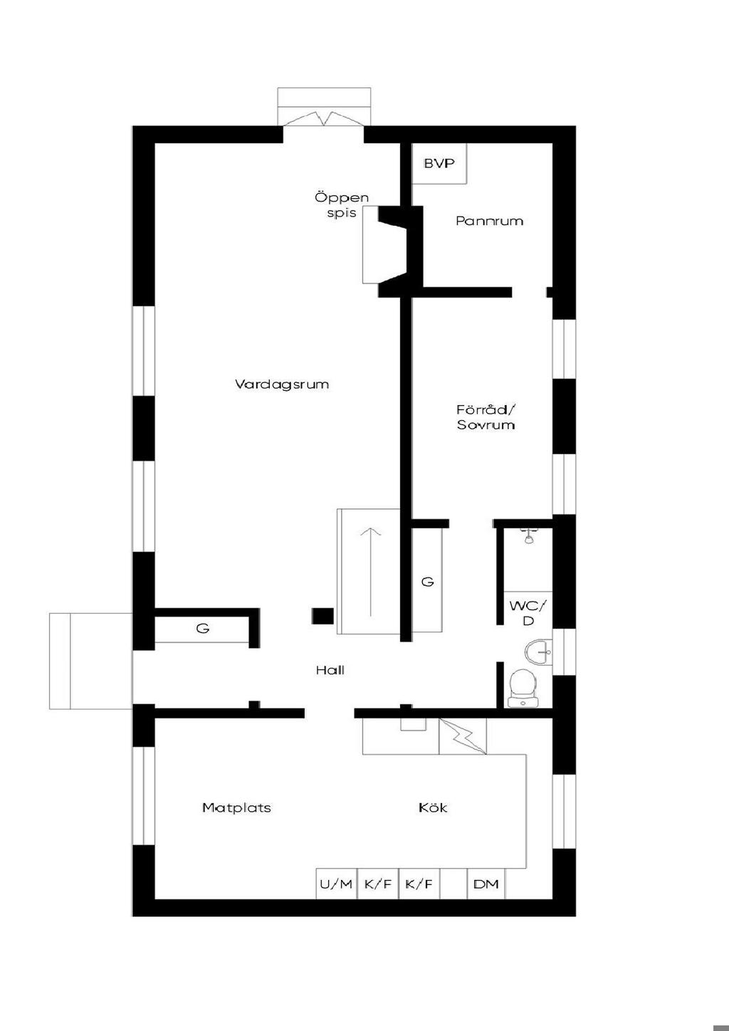 Planlösning entrèplan