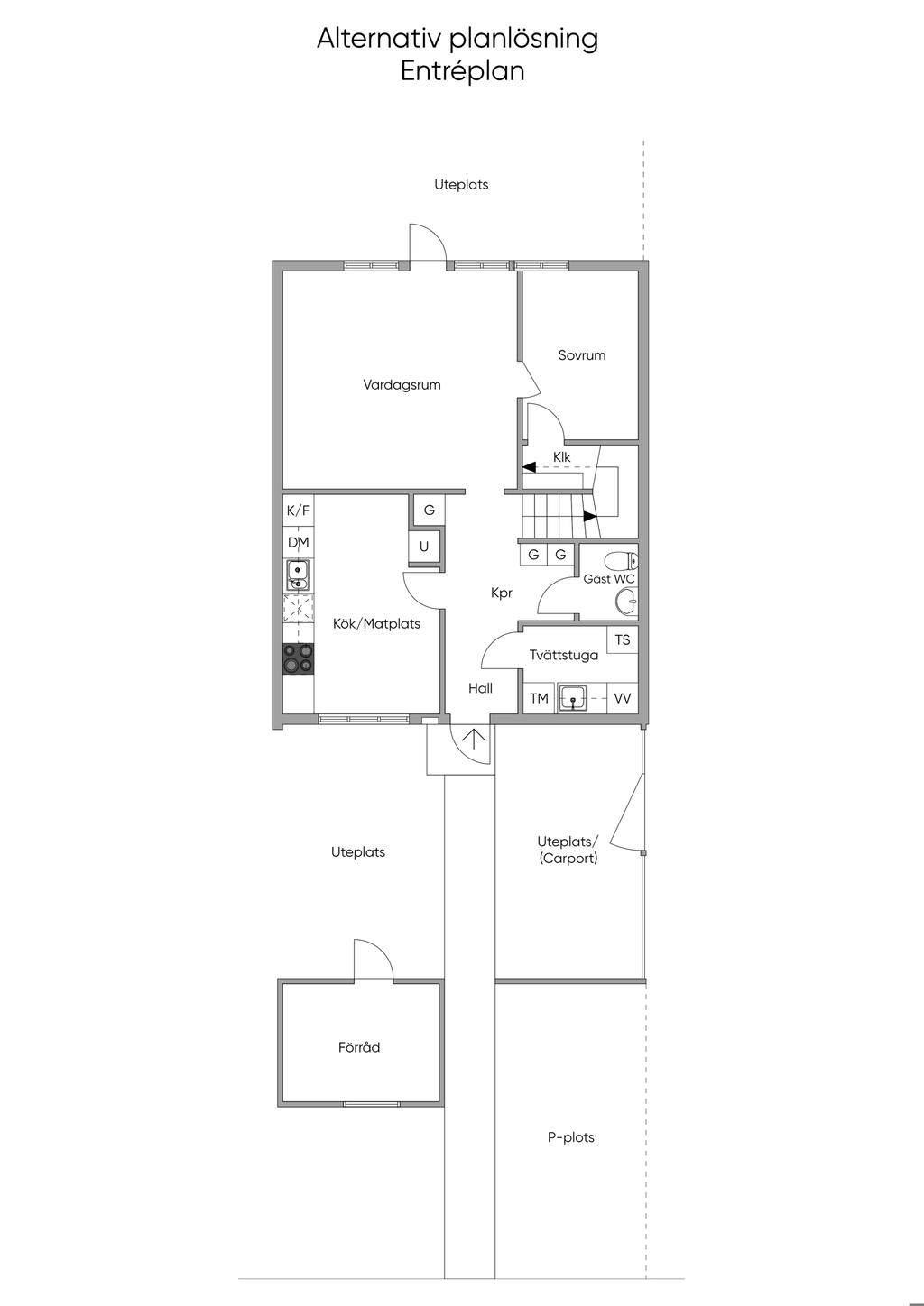 Alternativ Planskiss, Entréplan 2D