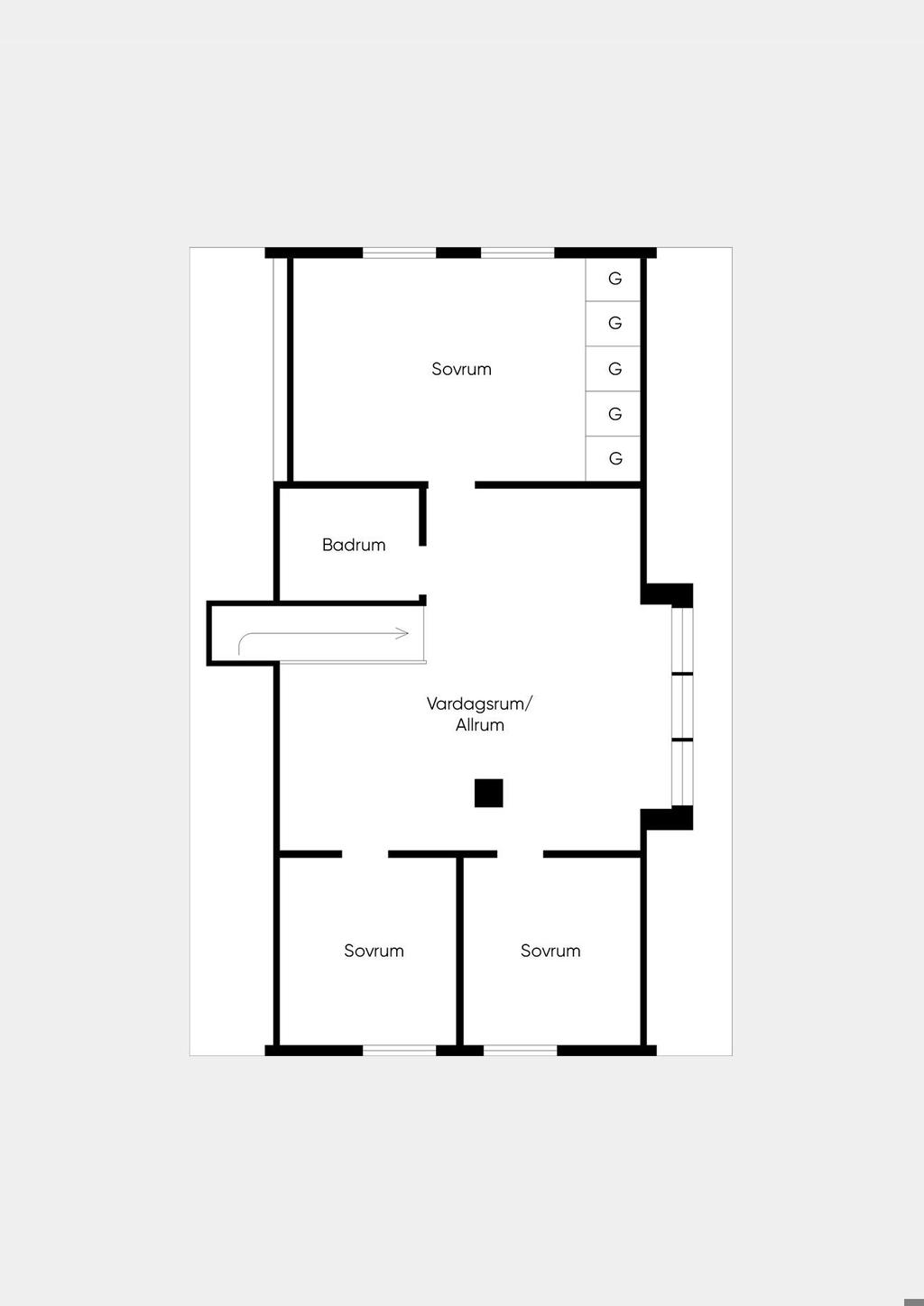 Övre plan.