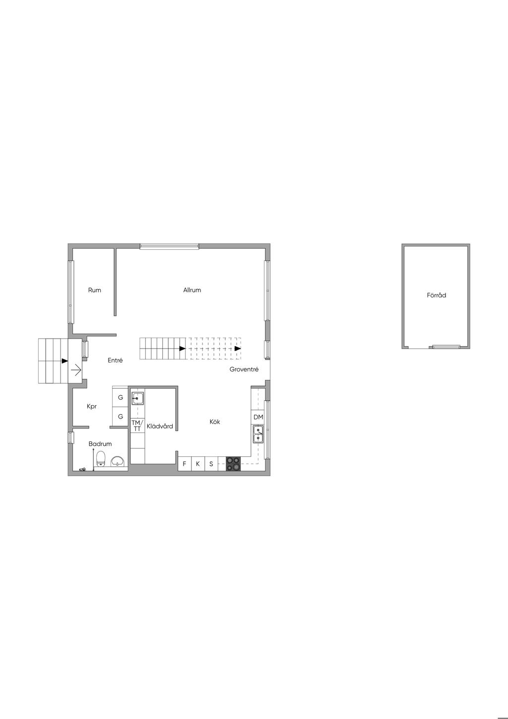 Planritning Entréplan