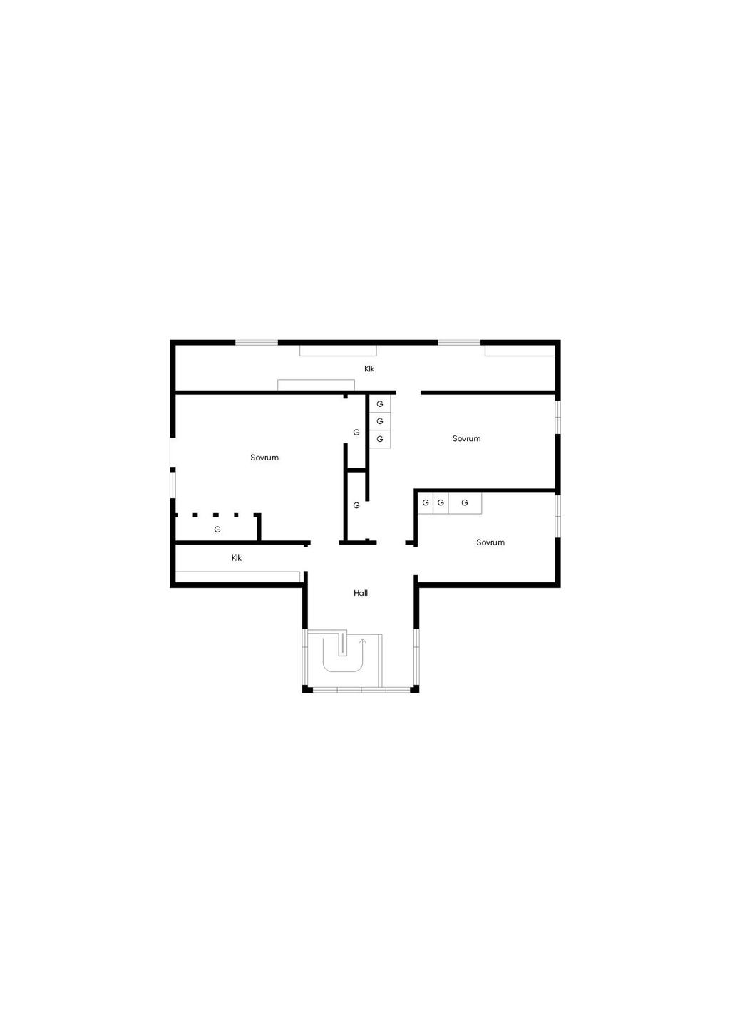 Planlösning - Övre plan