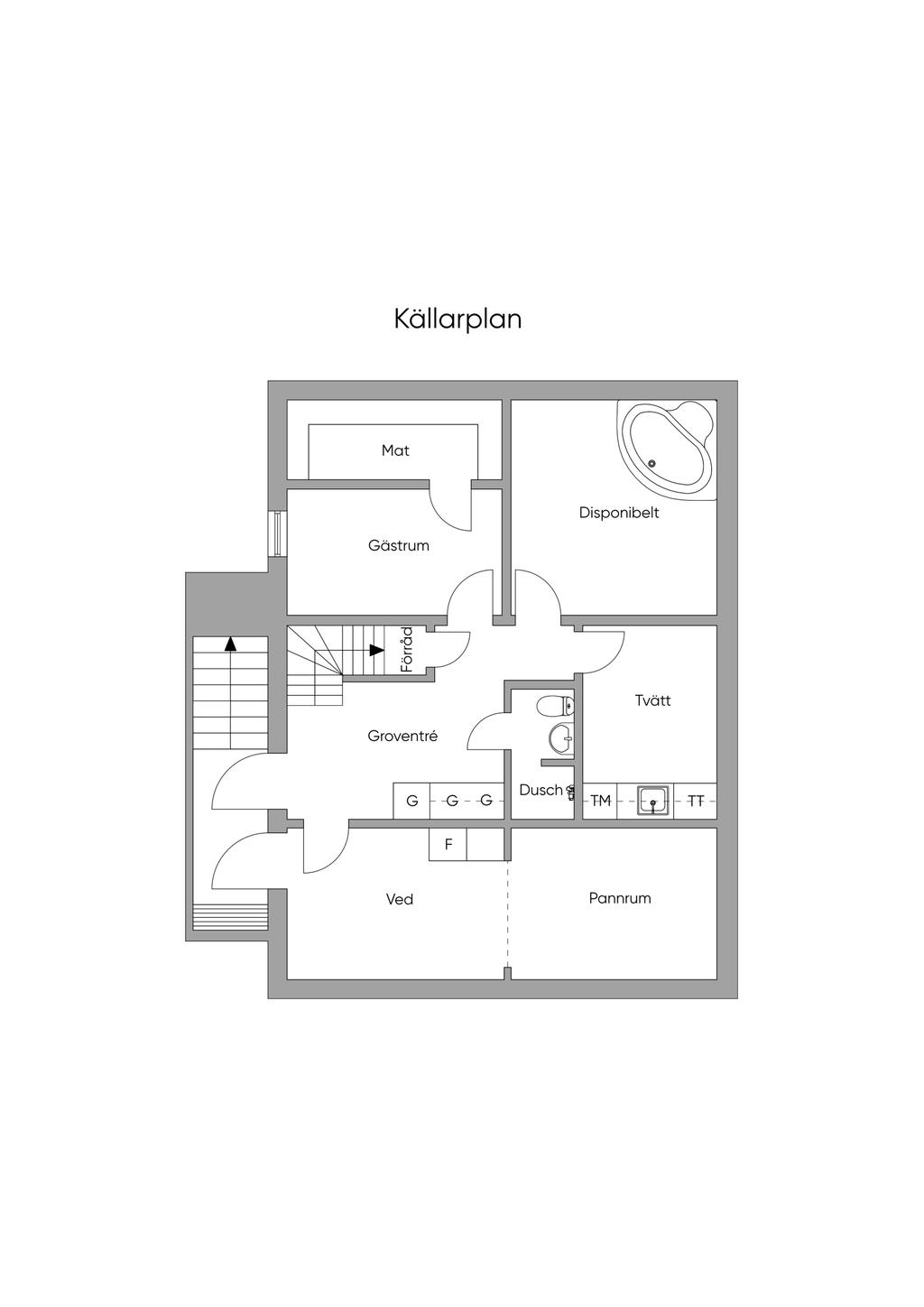 Planlösning källare