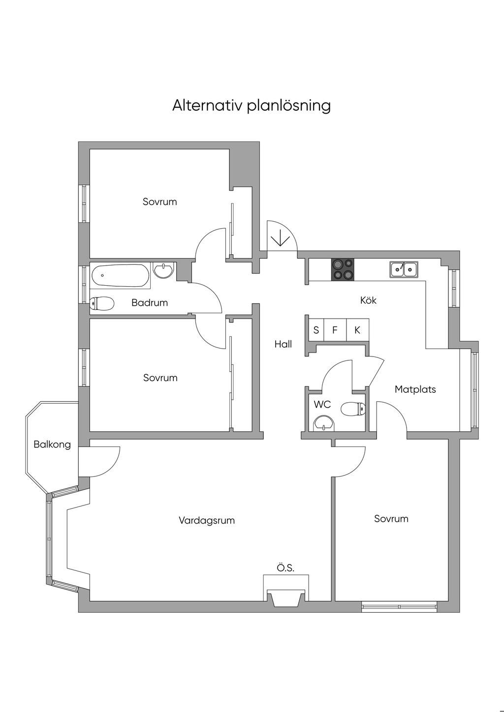 Alternativ Planskiss 2D