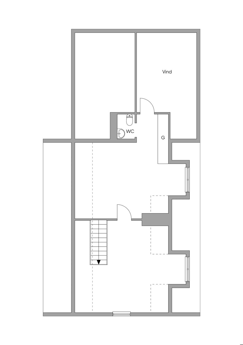 Planlösning Övre plan