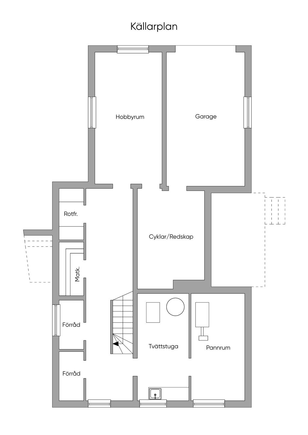 Planlösning Källaren