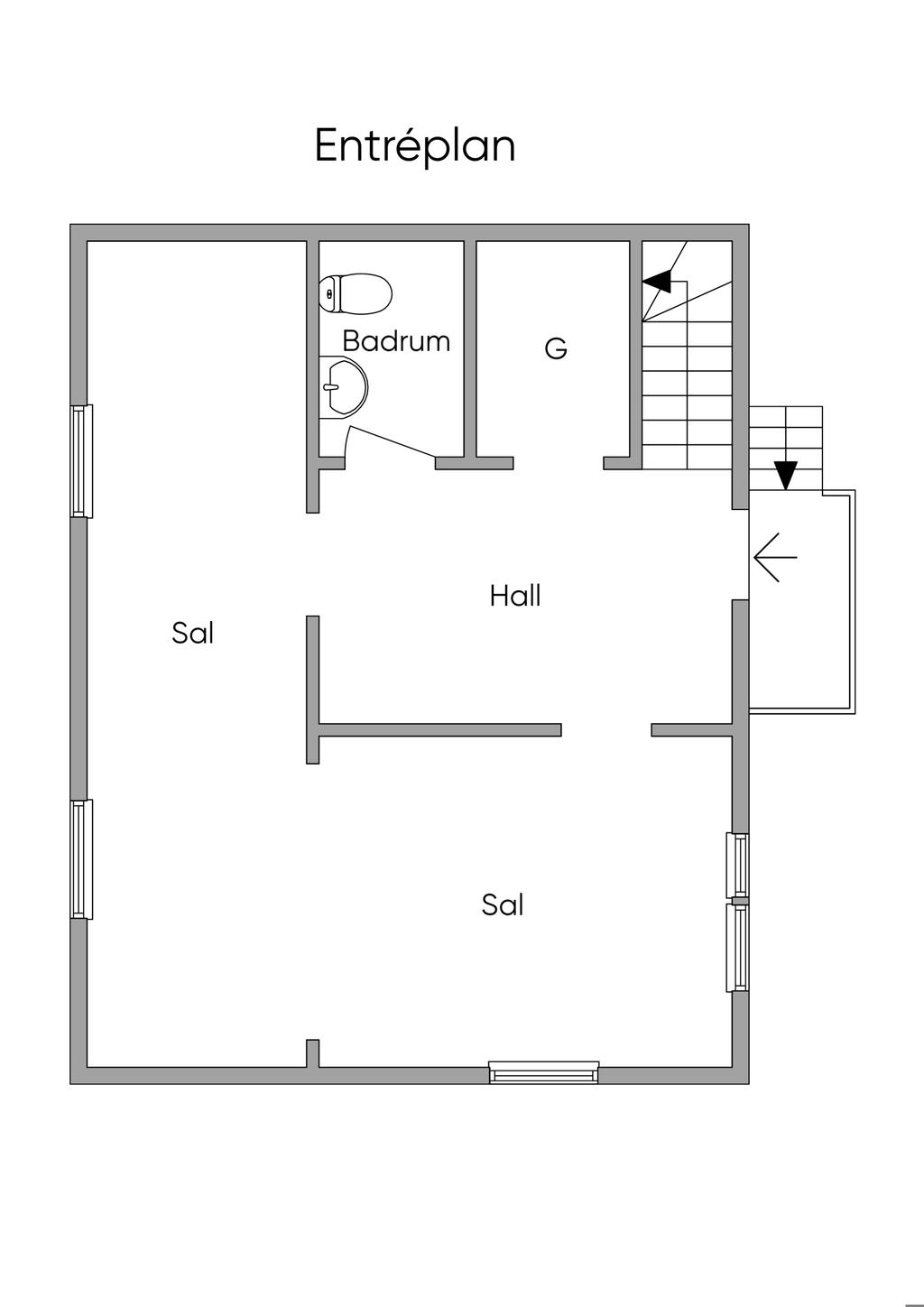 Planlösning Entréplan