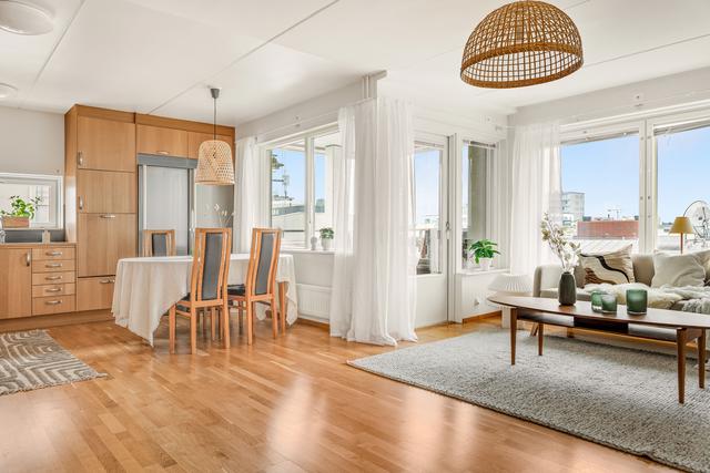 Öppen trivsam planlösning