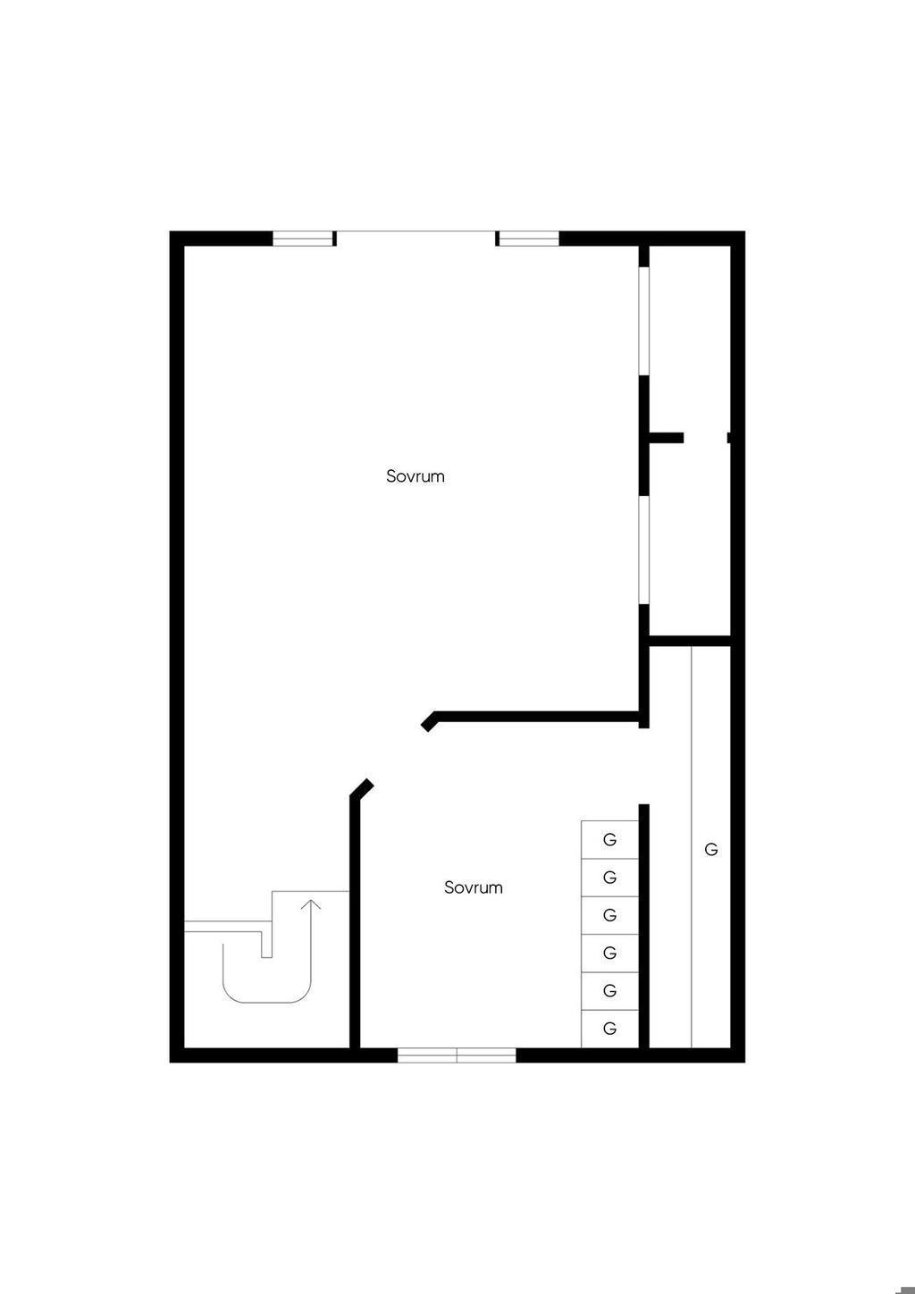 Planlösning - Övre plan
