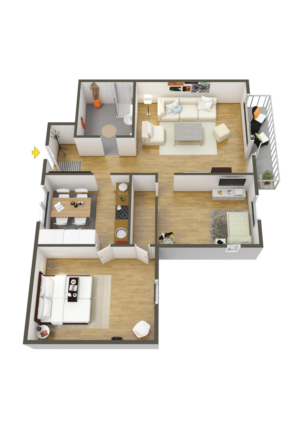 Planlösning 3D