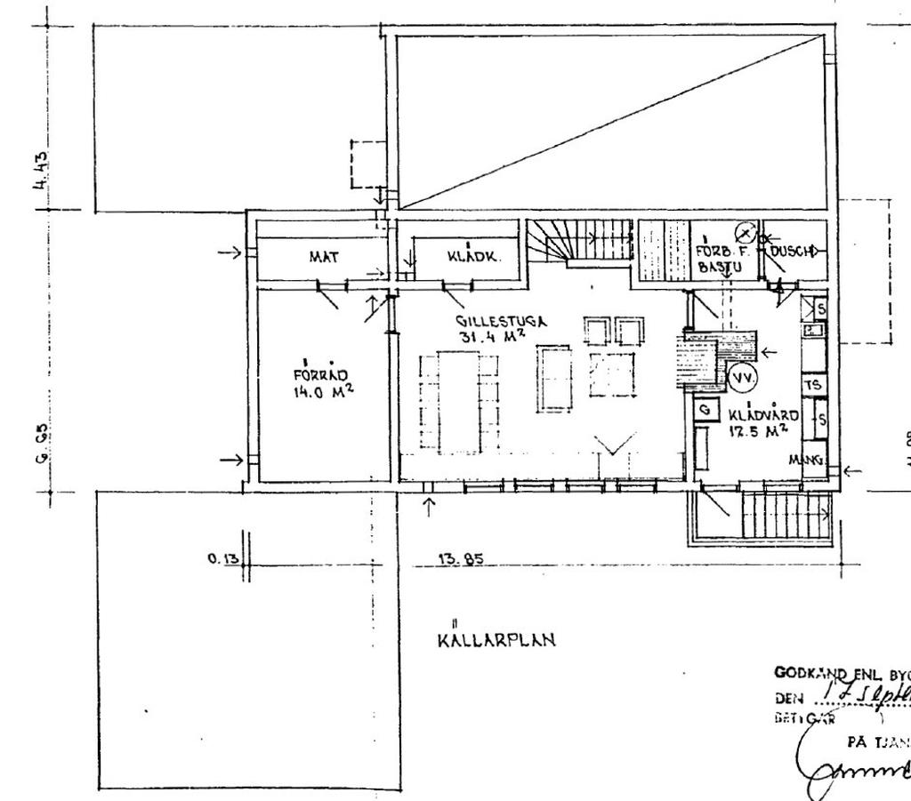 Källarplan planlösning