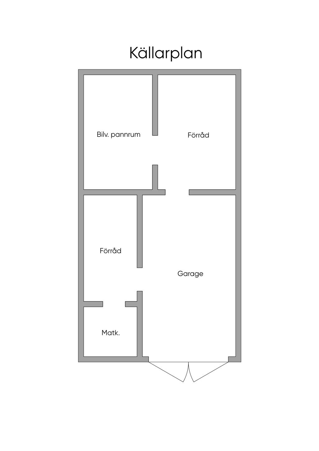 Planlösning källarplan