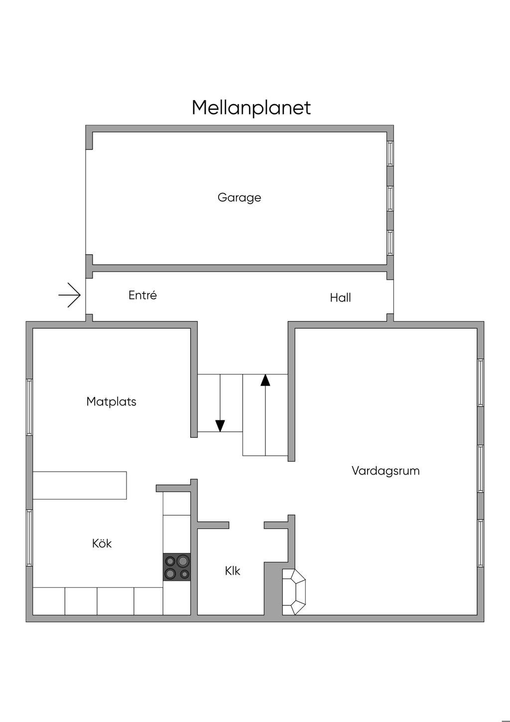 Planlösning Mellanplanet