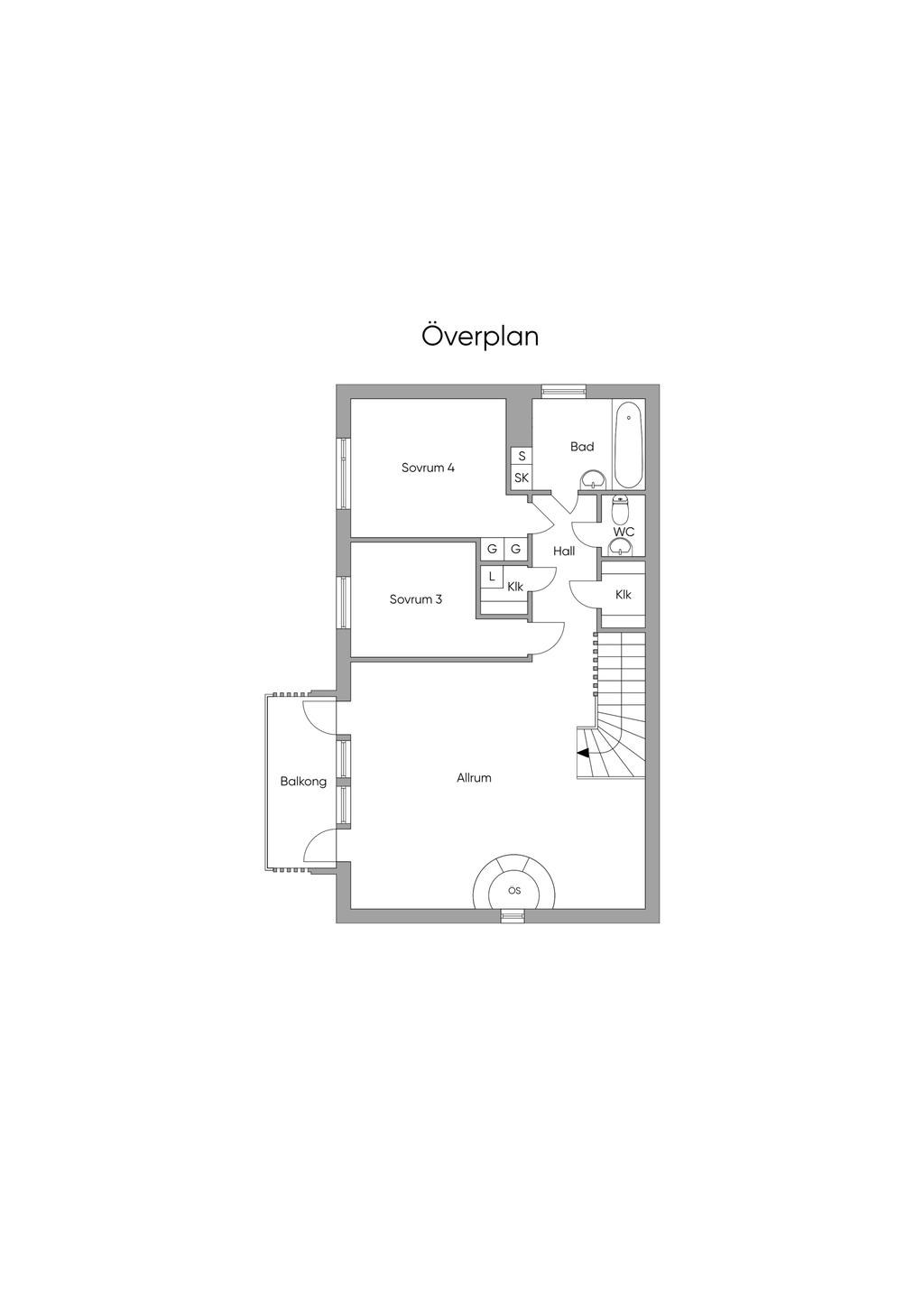 Övre plan, skiss