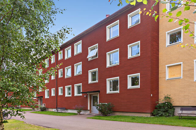 Välkommen till Vasallgatan. Cykelvägen till Svensknabben ligger inte långt härifrån.