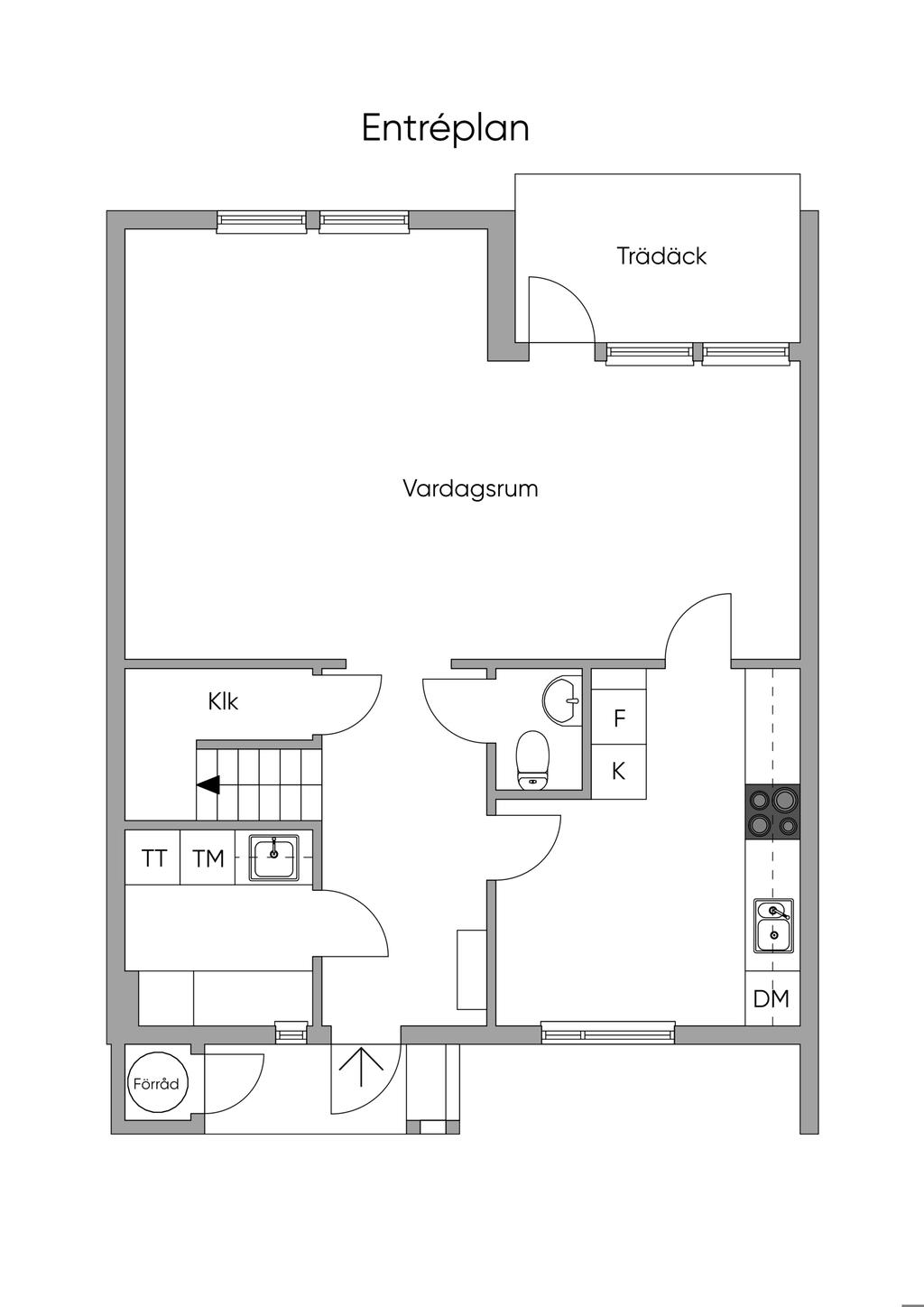 Planlösning Entréplan 2D