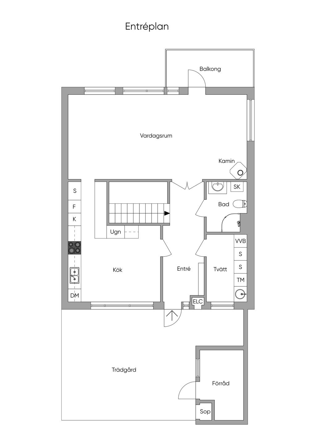 Planlösning Entréplan
