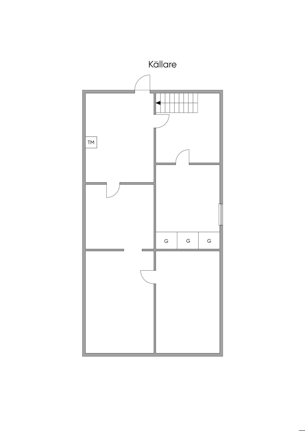 Planritning källarplan